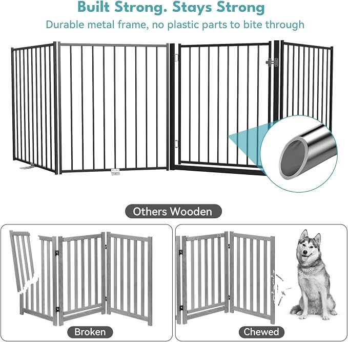 No Pawblems Free Standing Dog Gate - Image 7