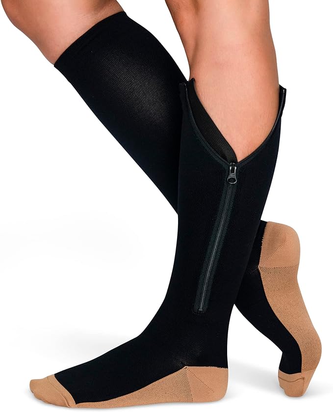 TheraMagic® Zipper Compression Socks by Theramagic