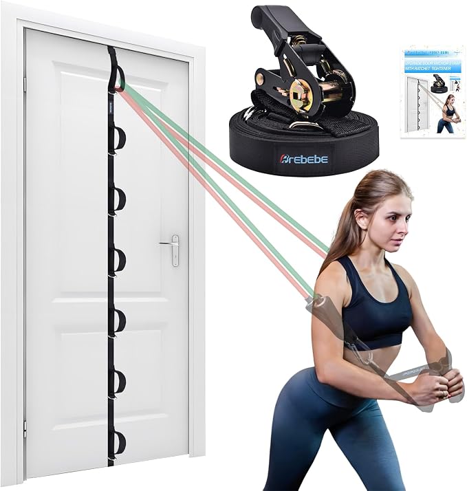 Brebebe Upgrade Door Anchor for Resistance Bands Exercise, Home Gym Workout by Brebebe