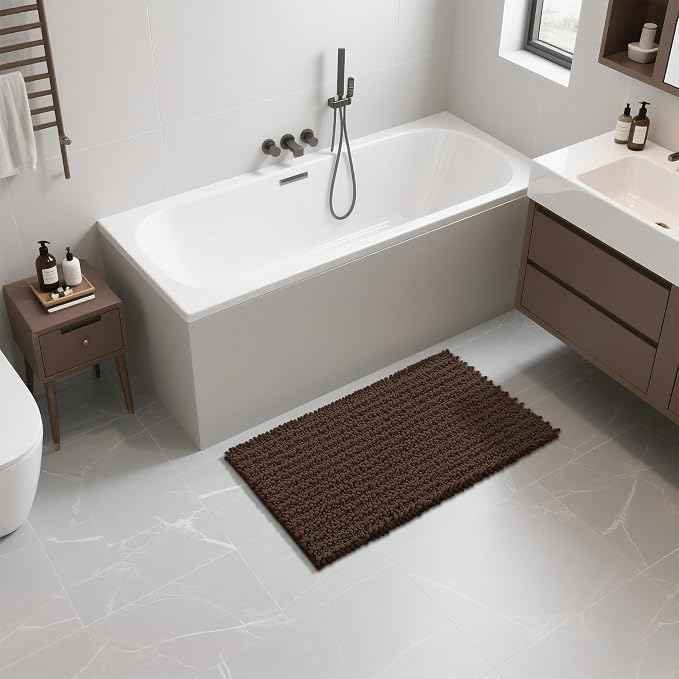 Yimobra Large Bathroom Rugs Non Slip Washable 36x24 Inch