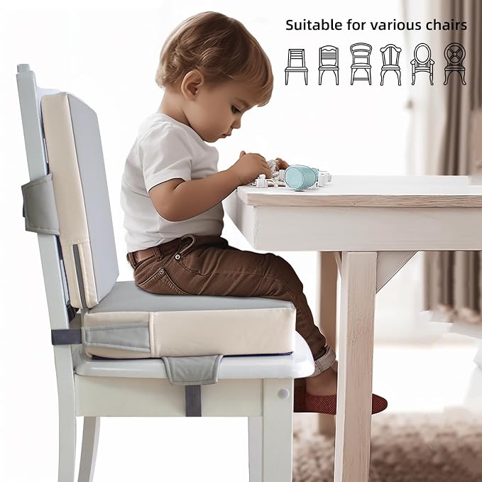Booster Seat for Dining Table, PU Anti-Scratch Easy Cleaning Kids Toddler - Image 2