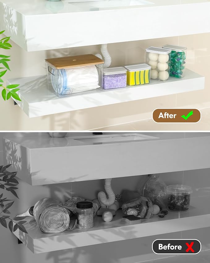 Trash Bag Dispenser Dishwasher Pods Container, 5 in 1 Garbage Bags Holder Under - Image 4
