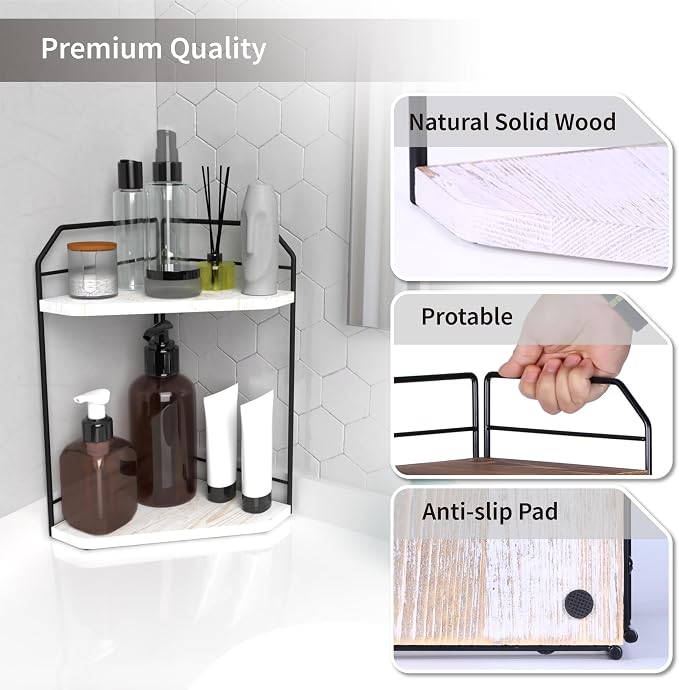 Corner Bathroom Counter Organizer - Image 6