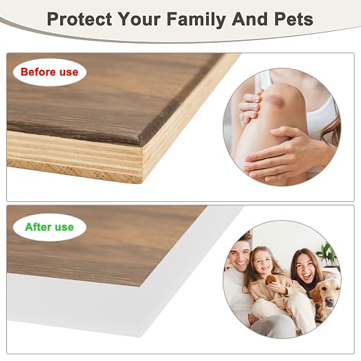 U-Shape Edge Banding, 0.98 Inch x 32.8 FT Self Adhesive Rubber Edge Trim - Image 4