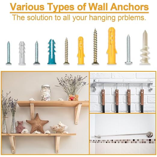 KURUI Drywall Anchors Assortment Kit - Image 2