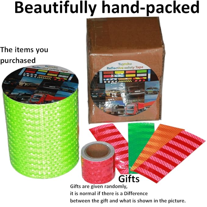 Green Reflective Tape Outdoor Waterproof 8 inch High Visibility Hazard - Image 4