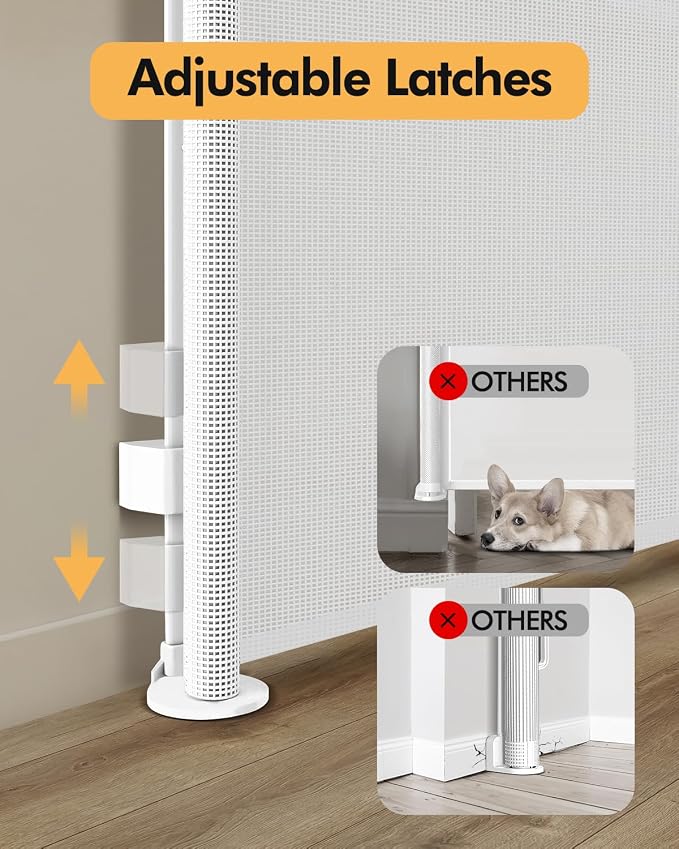 Retractable Baby Gate for Stairs & Doorways, Pet and Dog Safety Gate for - Image 5