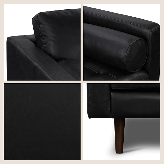 POLY & BARK Napa 88.5" Leather Sofa – Full-Grain Italian-Tanned Aniline Leather - Image 6