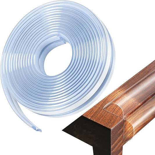 Baby Proofing, 0.4in Edge Protector Strip Clear, Thickened Silicone Soft Corner by SHIISEWE