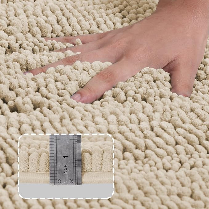 Turquoize Luxury Chenille Bath Rug - Image 3