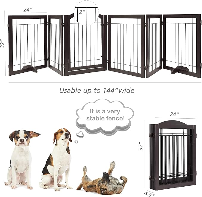 PAWLAND 144-inch Extra Wide 30-inches Tall Dog gate - Image 5