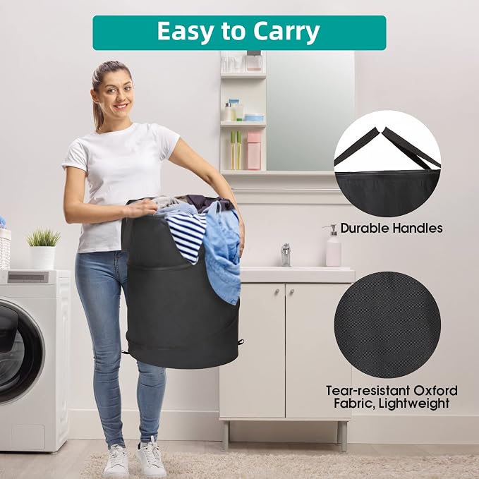 BATTOO 106L Collapsible Laundry Baskets - Image 5