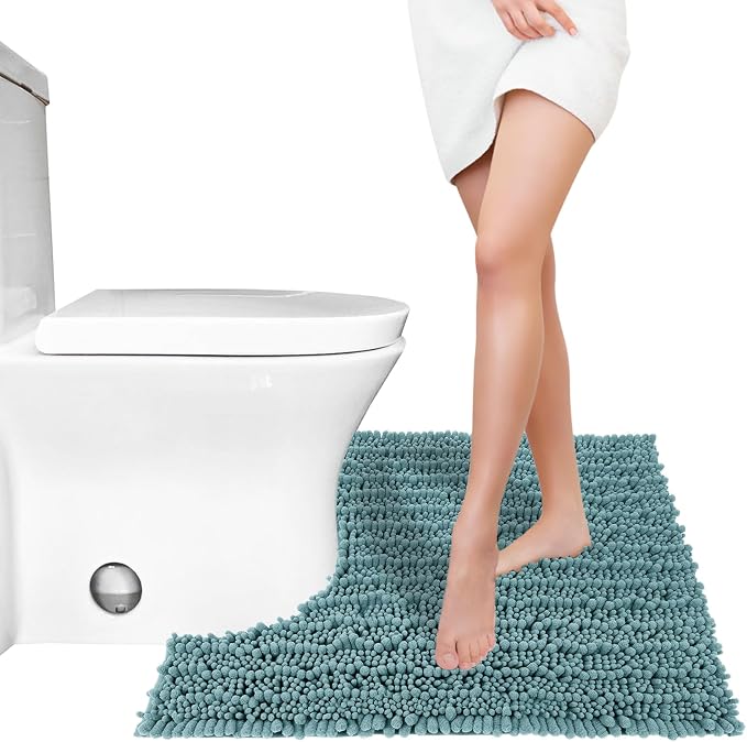 Yimobra Toilet Rug U Shaped Washable 24x24 Inch - Image 7