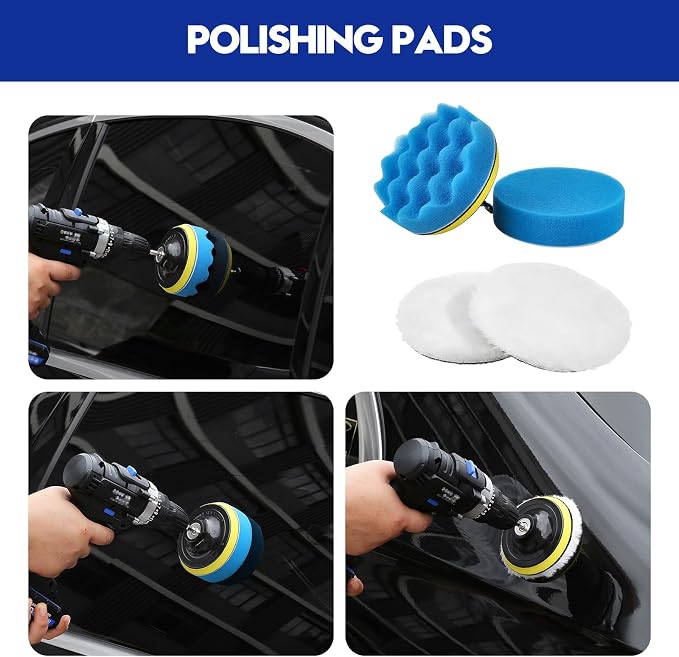 45Pcs Car Detailing Kit, Car Detailing Brush Set, Car Wash Cleaning Kit - Field & Grace