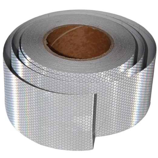 Silver Reflective Tape Outdoor Waterproof 3 inch, High Visibility Hazard by tuyrchu