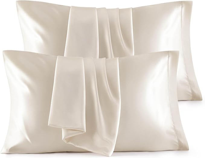 Bedsure King Size Satin Pillowcase Set of 4 - Field & Grace