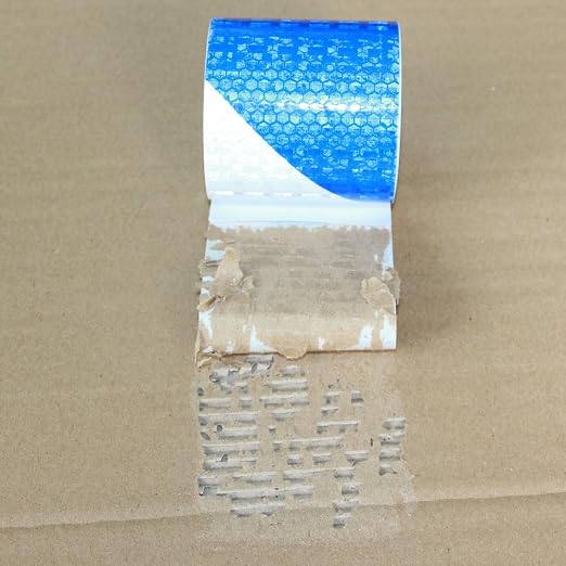 Blue and White Reflective Tape Outdoor Waterproof 3 inch X 10 feet, High - Image 2