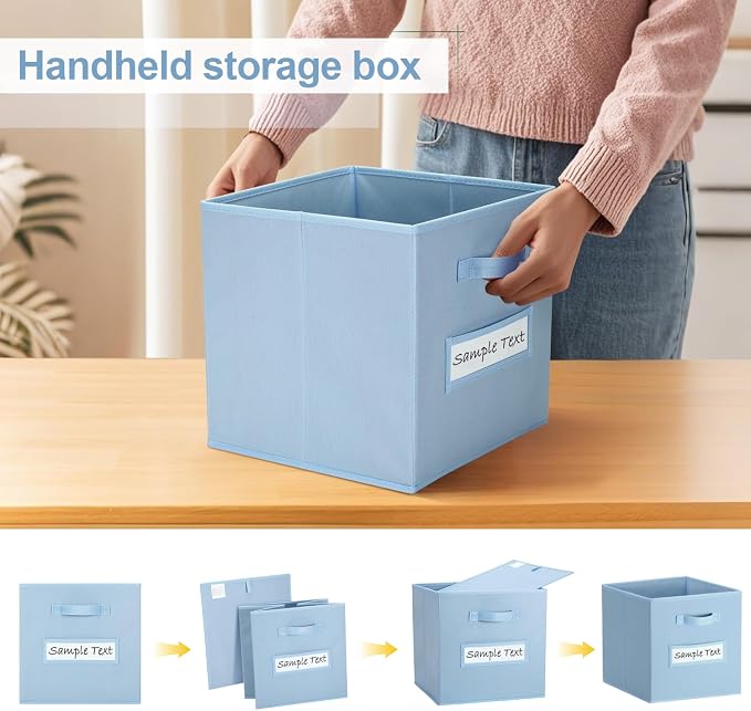 artsdi Fabric storage cubes 13 Inch Cube Storage Bin, cube organizer bins - Image 4