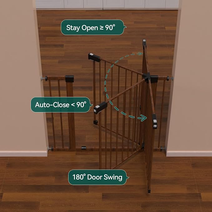 Mom's Choice Award Winner-BABELIO 26-40" Metal Baby Gate - Image 5