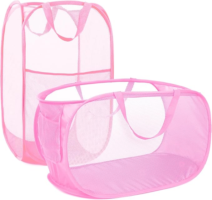2 Pcs Durable Collapsible Laundry Baskets by Bemkoo