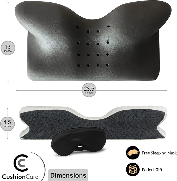 Charcoal Pillow for Neck and Shoulder Pain Relief – Bamboo Charcoal Memory Foam - Image 6