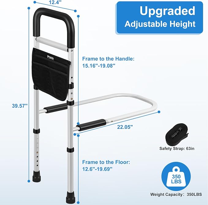Panta Bed Rails for Elderly Adults Safety, Adjustable Bed Assist Rails for - Image 2