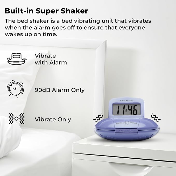 Sonic Alert Digital Alarm Clock - Image 3