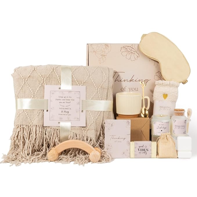 Thinking of You Gift Basket, Self Care Get Well Soon Birthday Gifts by Ithmahco