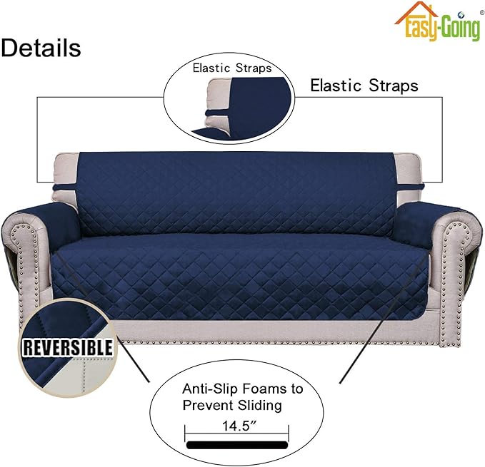 Easy-Going Chair Sofa Slipcover Reversible Sofa Cover Water Resistant Couch - Image 3