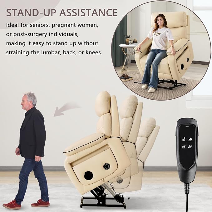 Dual Motor Power Lift Recliner Chair - Image 4