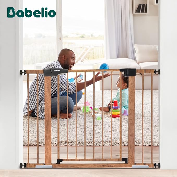 Mom's Choice Award Winner-BABELIO 26-40" Metal Baby Gate - Image 3