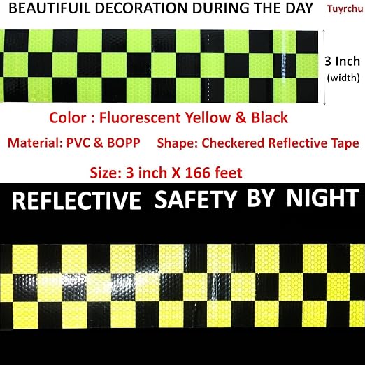 Reflective Tape Outdoor Waterproof 3 inch X 166 feet, High Visibility Hazard - Image 3