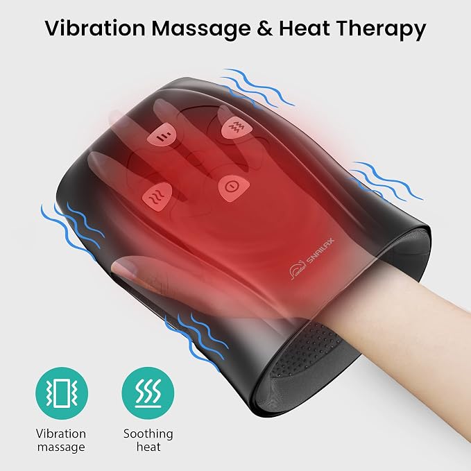 Snailax Hand Massager with Heat and Compression, Cordless Hand Massager - Image 3