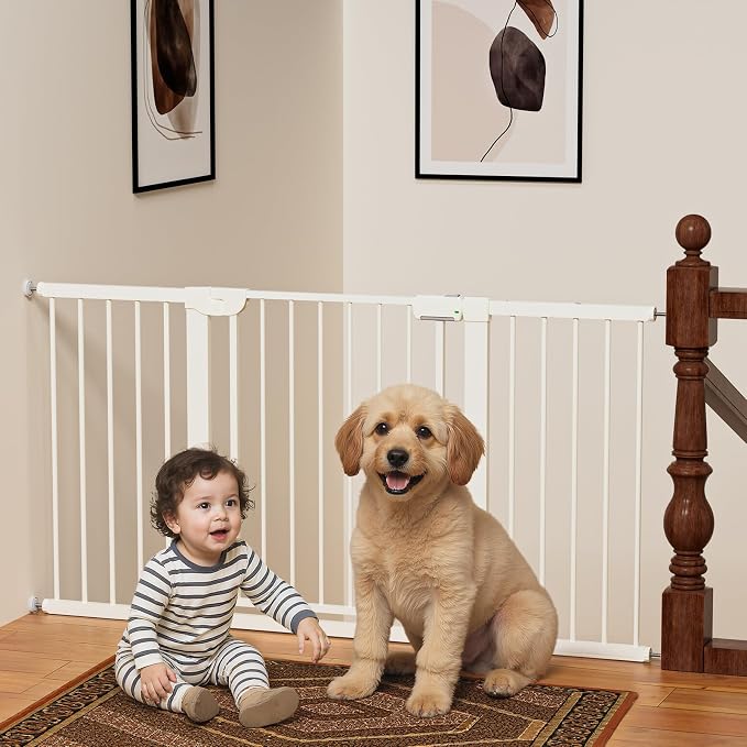 29.5-59.8" Baby Gate for Stairs, Baby Safety Essentials, Auto Close Gate for by Mutak