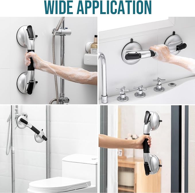TAILI Grab Bars for Bathtubs and Showers, Shower Handles for Elderly Suction - Image 9