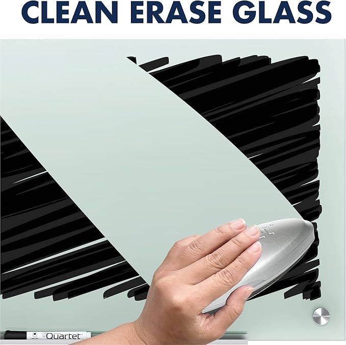 Quartet Glass Whiteboard, Non-Magnetic Dry Erase White Board, Frosted White - Image 5