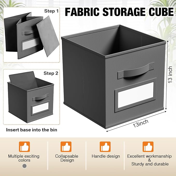 10 Pcs Fabric Storage Cubes - Image 3