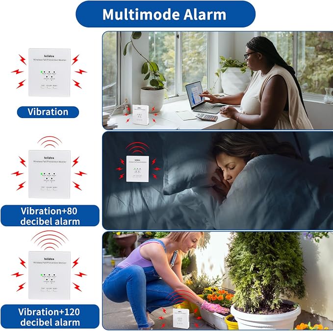 Briidea Wireless Chair Alarm for Elderly Dementia Patients, Fall Prevention - Image 4