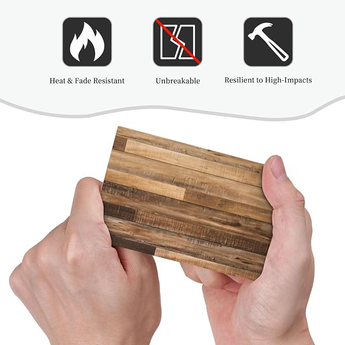 Rustic Brown Wood Splicing Vintage Dark Oak Print Light Switch Cover Plate 1 - Image 6