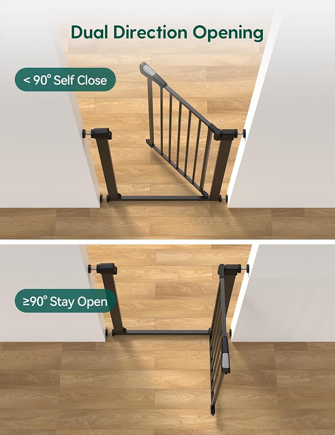 BABELIO 26-28.5 Inch Narrow Easy Install Baby Gate, Auto-Close Pet Gate - Image 3
