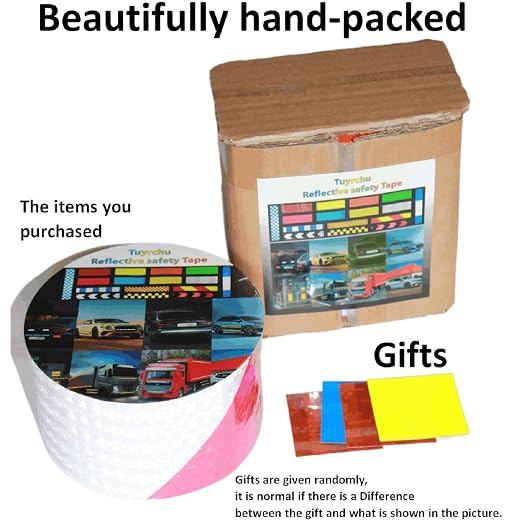 Red and White Reflective Tape Outdoor Waterproof 3 inch X 66 feet, High - Image 4