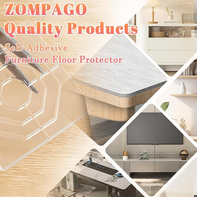 Clear Silicone Cabinet Door Bumpers, Squares 12 Pcs, Self-Adhesive Sound - Image 4
