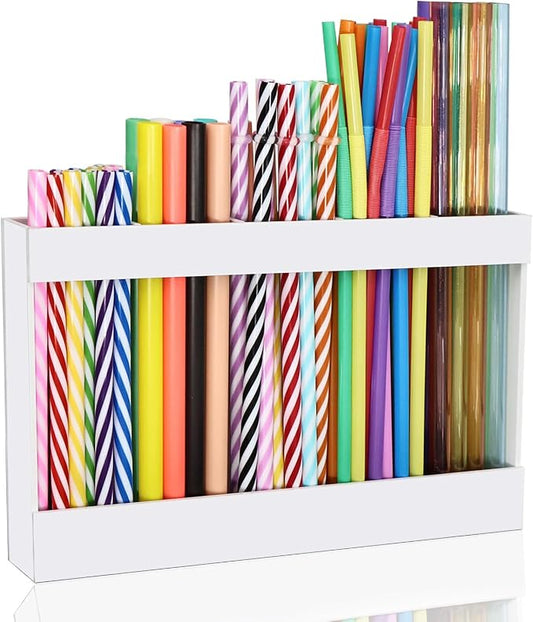 9.5" Large Acrylic Straw Holder by NTIERA