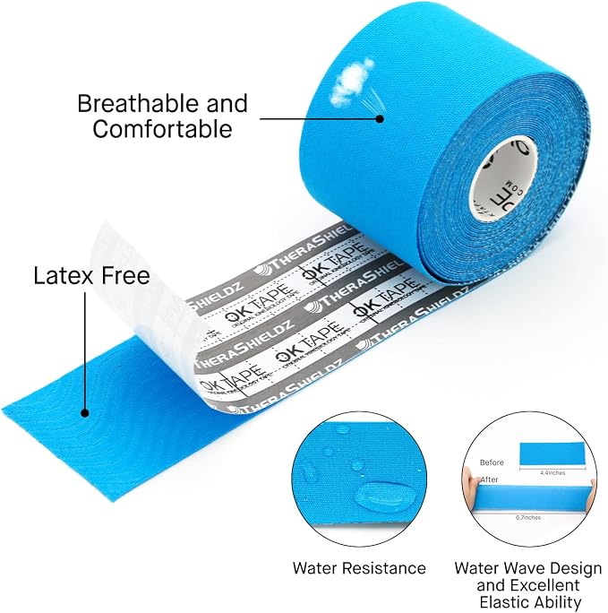 OK TAPE Regular Kinesiology Tape, Original Cotton Athletic Tape - Image 3