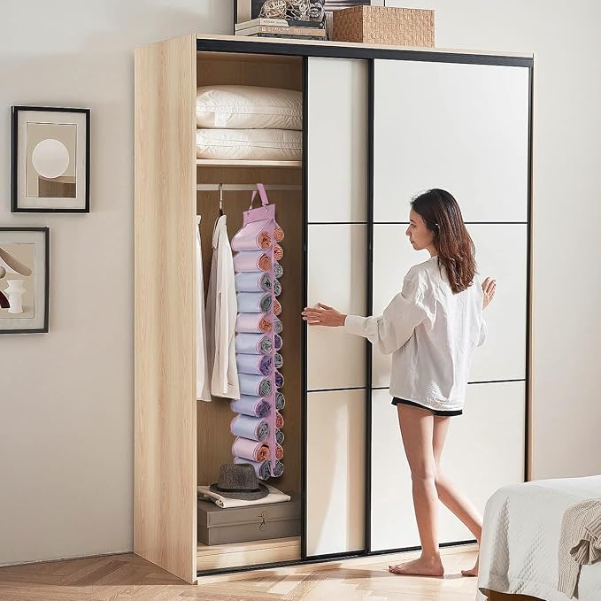 Legging Organizer Storage, Foldable Hanging Closet Organizer Storage - Image 2