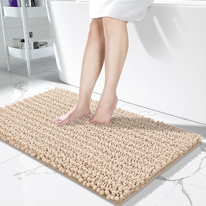 Yimobra Long Bathroom Rugs Non Slip Washable 44x24 Inch - Field & Grace