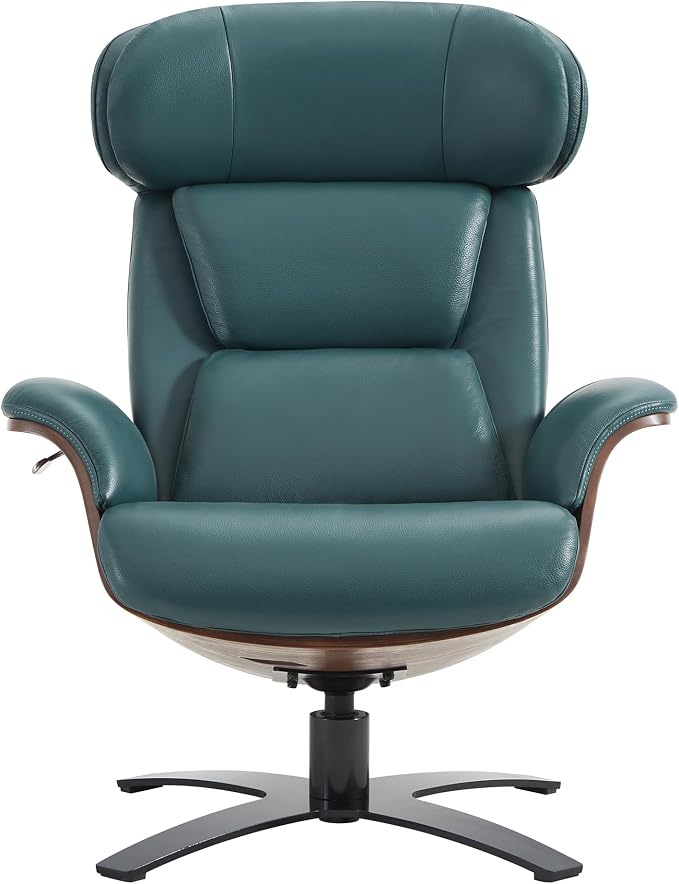 CHITA Genuine Leather Reclining Swivel Chair - Image 4
