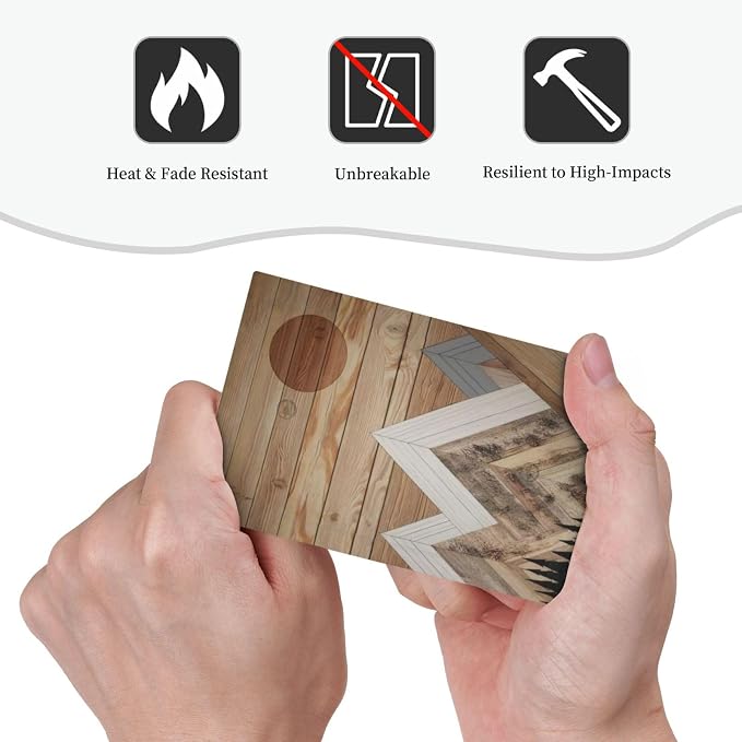Wooden Planks Mosaic Snow Mountain Sun Light Switch Cover Plate 1 Gang No - Image 6