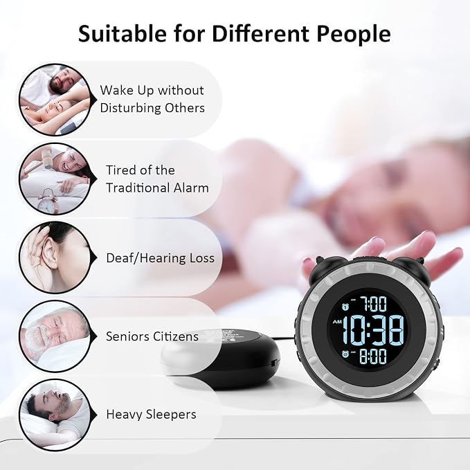 uscce Loud Dual Alarm Clock - Image 8