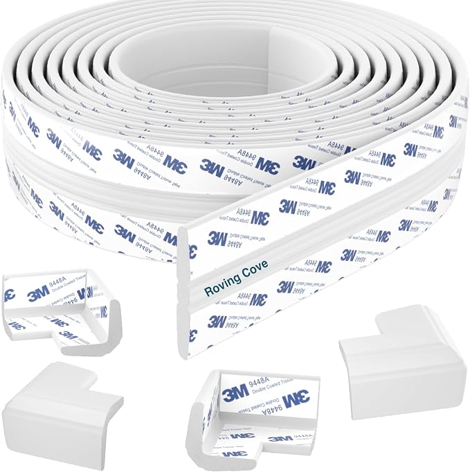 Roving Cove PreFit Furniture Edge Corner Protector, Baby Proofing Bumper Guards by RovingCove